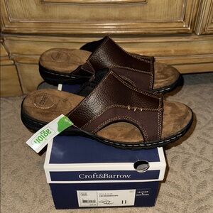 Croft & Barrow Men's Brown Sandals